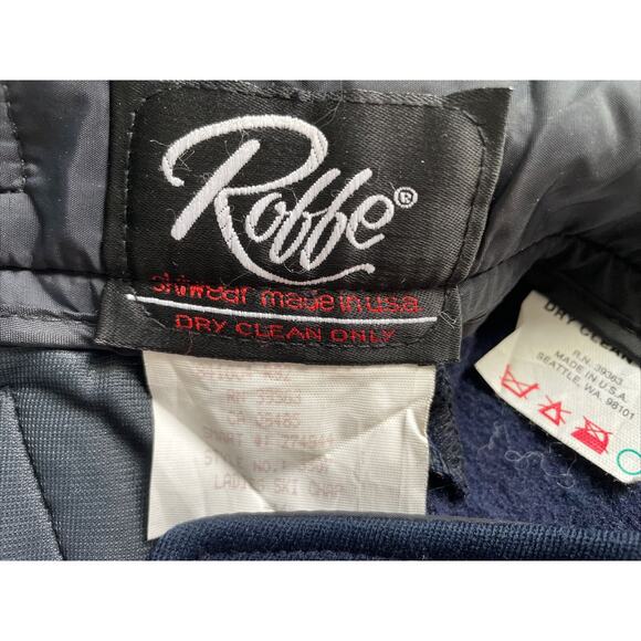 VTG Roffe Ski Wear SnowBoard Pants Womens Size 14 Navy Blue Stretch USA EUC - Picture 6 of 13